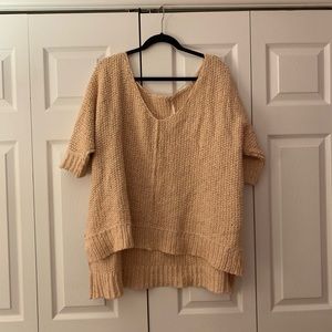 Pink Free People sweater